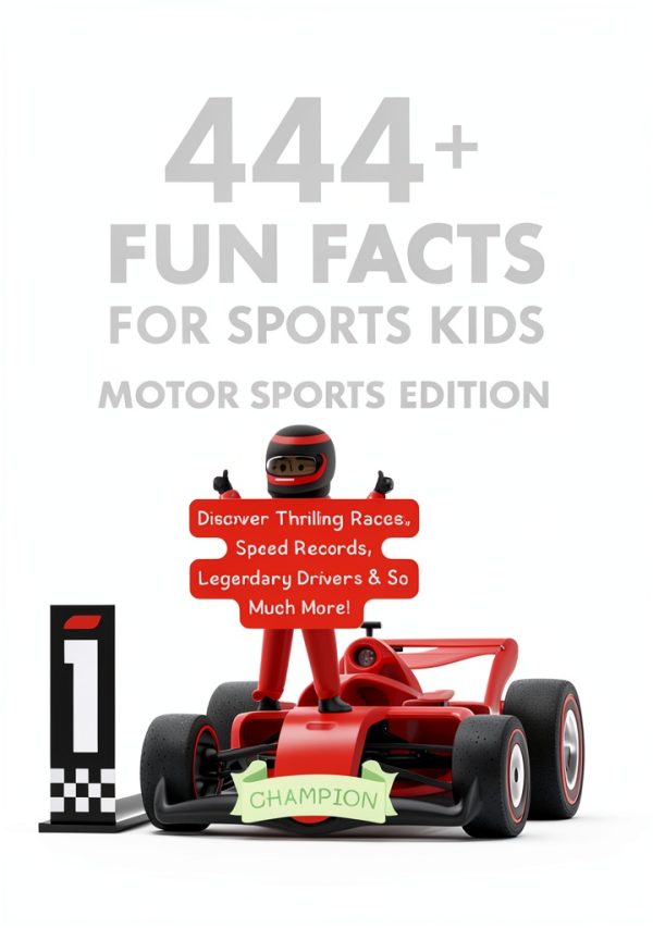 Fun Facts Sports Kids Book 4 - Motor Sports Trivia for Ages 7-17-0