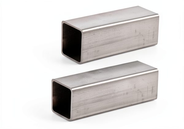 Gisafai 2 Pieces Hot Rolled Steel Square Tubing 2" x 2", 0.118" Wall, 23.6" Length Compatible with ASTM A-36-2