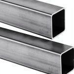 Gisafai 2 Pieces Hot Rolled Steel Square Tubing 2" x 2", 0.118" Wall, 23.6" Length Compatible with ASTM A-36-0