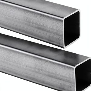Gisafai 2 Pieces Hot Rolled Steel Square Tubing 2" x 2", 0.118" Wall, 23.6" Length Compatible with ASTM A-36-0