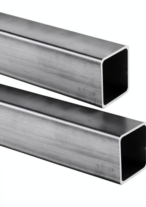 Gisafai 2 Pieces Hot Rolled Steel Square Tubing 2" x 2", 0.118" Wall, 23.6" Length Compatible with ASTM A-36-0
