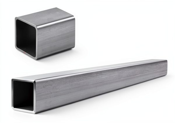 Gisafai 2 Pieces Hot Rolled Steel Square Tubing 2" x 2", 0.118" Wall, 23.6" Length Compatible with ASTM A-36-1